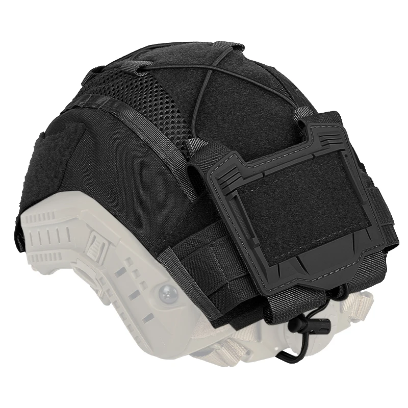 Tactical Accessories Helmet Cover with Battery Pouch Weight Balanced Pouch Nylon Fast Helmet Cover