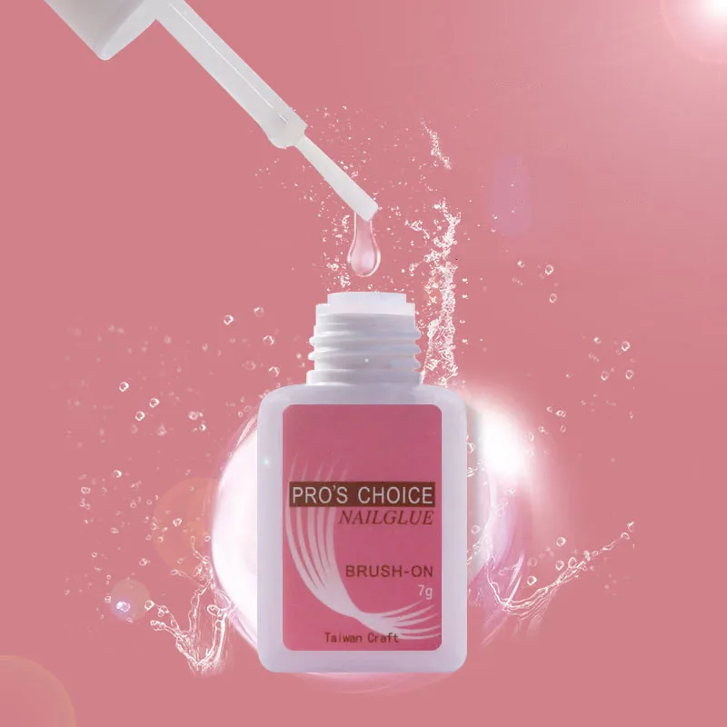 Hot sale nail glue with brush head 7g nail paste drill glue easy to use