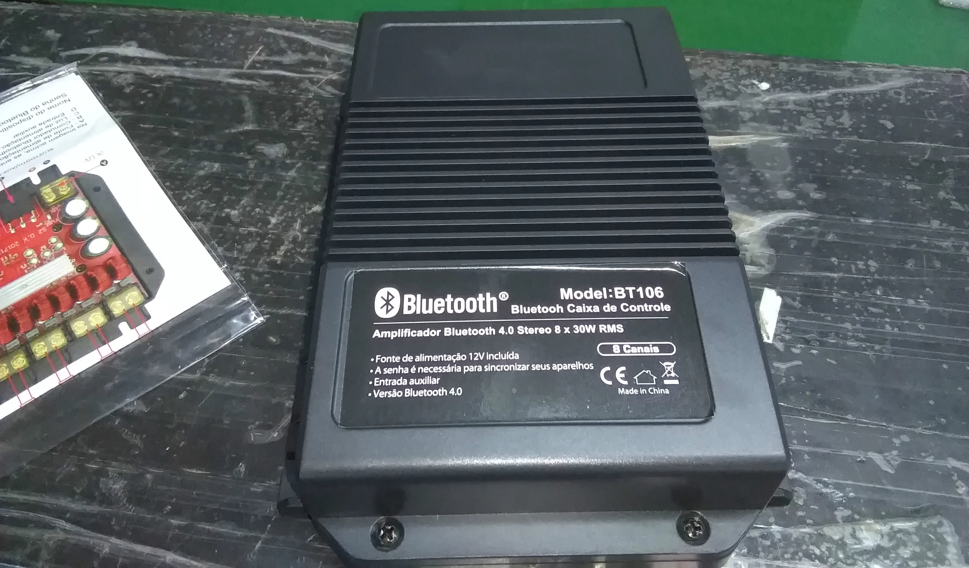 DIBEISI 8 channel 8x30w for BTstereo audio amplifier marine boat speakers BT106