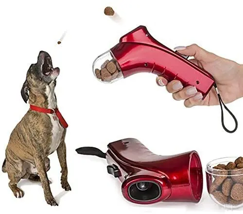 Fondopet Pet Treat Launcher Training Dog Food Catapult auto Pets Food Thrower Puppy Snacks Feeder