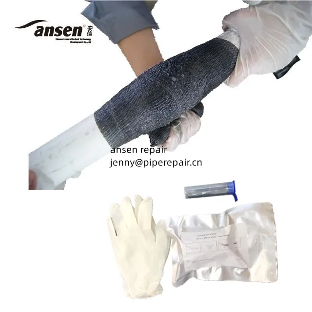 Anti-Corrosion Pipe Wrapping Fast Curing Repair Bandage water activated fiberglass tape