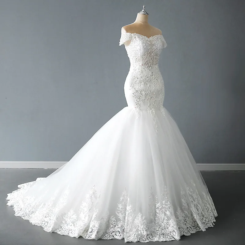 Заводская мода Vestido De Noiva свадебное фатиновое женское платье