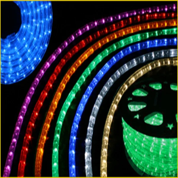 LED round 2 wires 3 wires rope light Holiday Outdoor Decoration Connectable led motif rope light