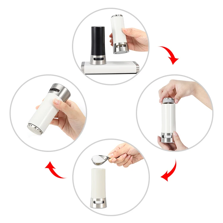 Hot Sale Kitchen Household Storage Herb & Spice Tools Magnetic Spice Shaker Bottle Plastic Set Pepper Shakers