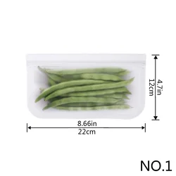 Reusable Lunch Bags PEVA Bags Clear Food Storage Package Small Jewelry Packing Bag