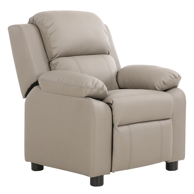 
Modern Multi-function PU Leather Small Child Storage Chair Mini Reclining Flip Out Kids Recliner Sofa 