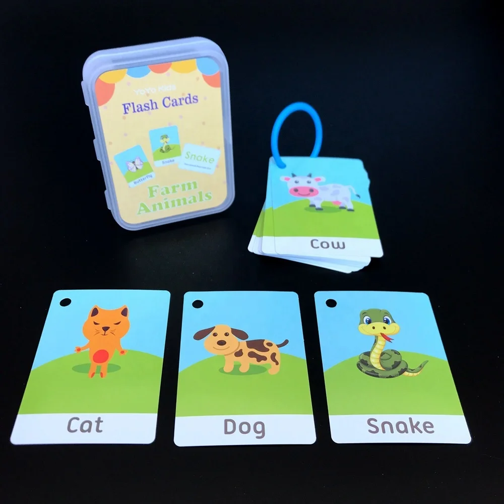 26 Letter English Flash Card Handwritten Early Development Learning Educational Toy For Children Kid Gift With Buckle