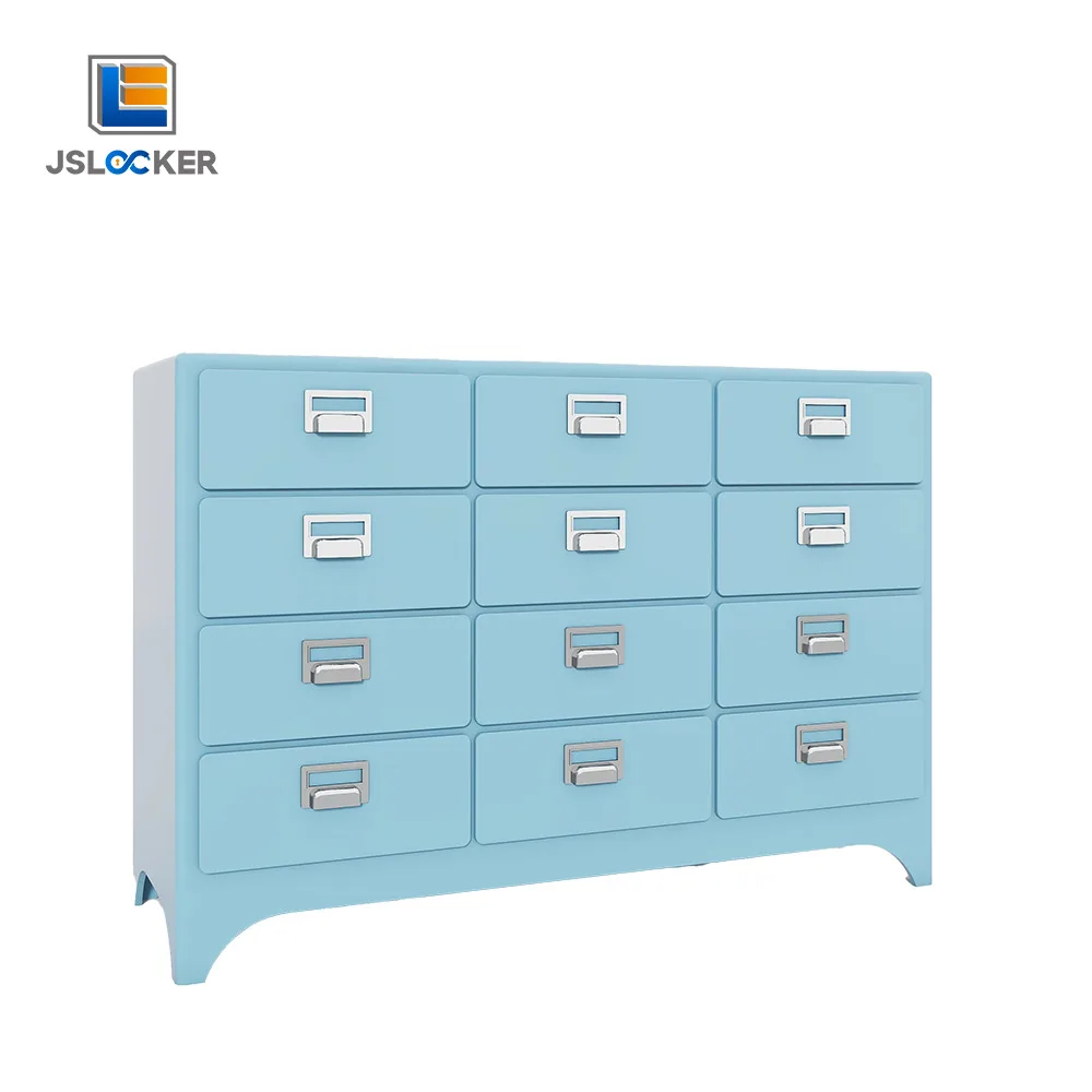 Living Room Sofa Sideboard Metal Drawer Bedroom 12 Door  Metal Locker Blue Filing Cabinet Set