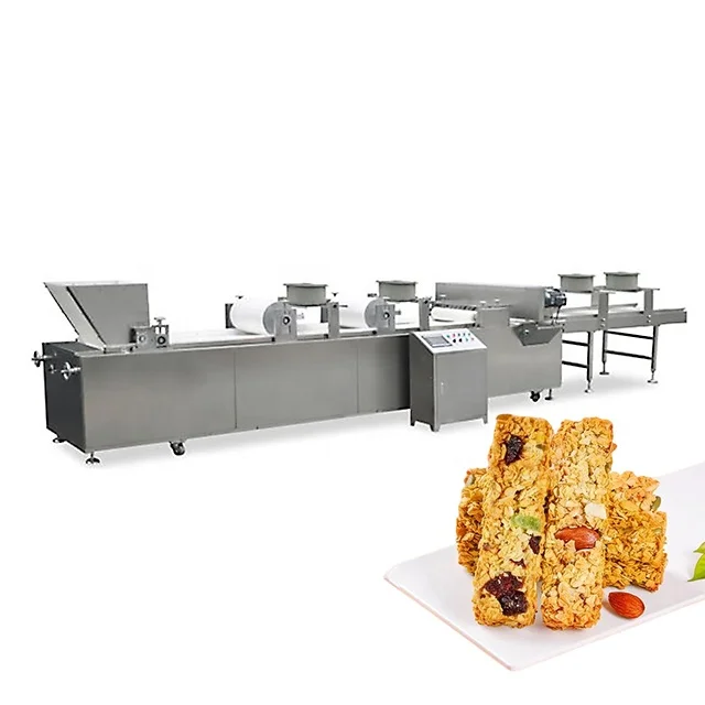 Oat bar vegan bar energy ball protein bar extruder machine cut machine and production line