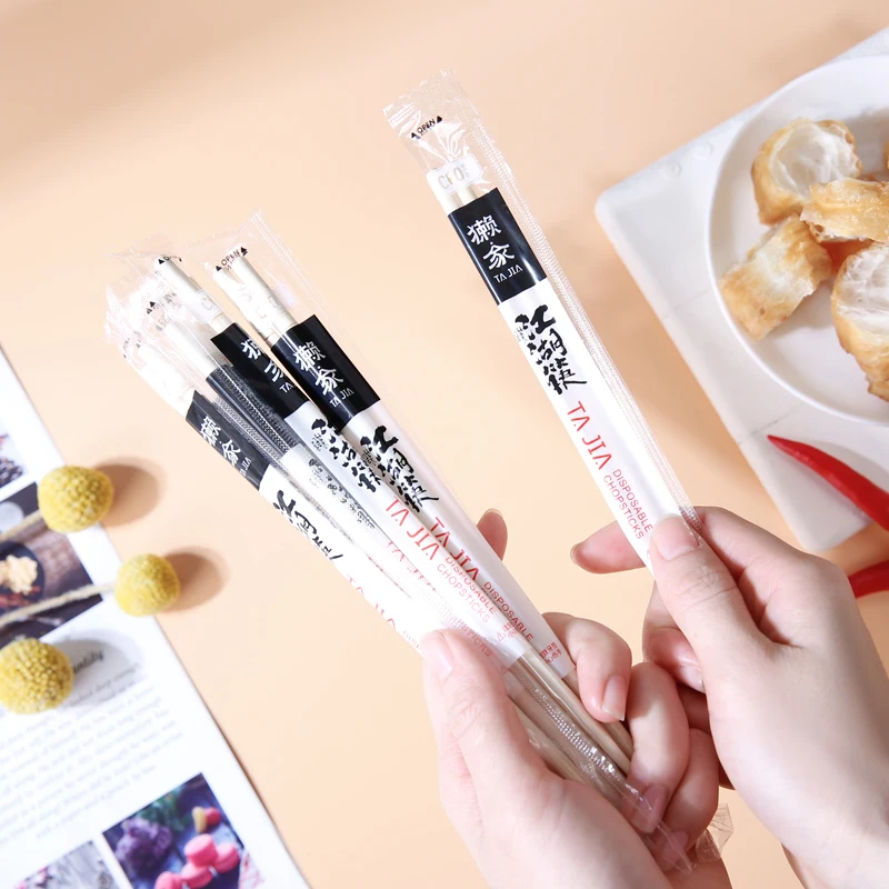 50 Pairs High quality Eco-friendly Disposable Bamboo Chopsticks