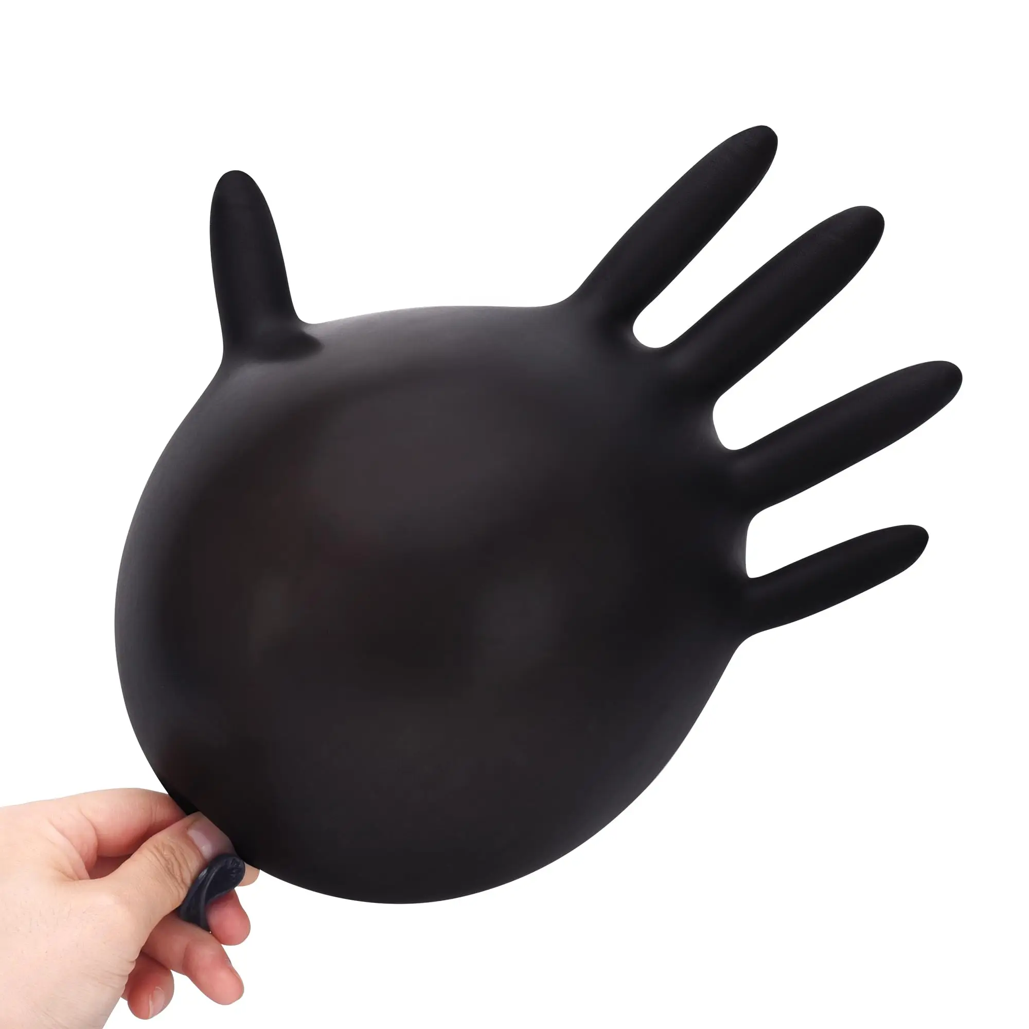 Fingertips Textured Tattoo Protective Safety black nitrile gloves powderfree 100 pcs box Manufacturers