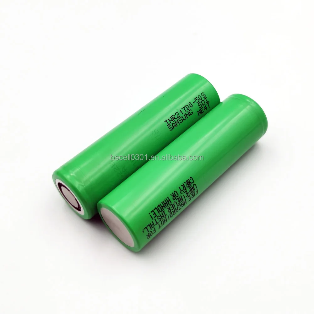 Genuine 3.6v Inr21700-50s 21700 5000mah Max 45a Continuous Discharge 21700 Battery For Samsung 21700 50s