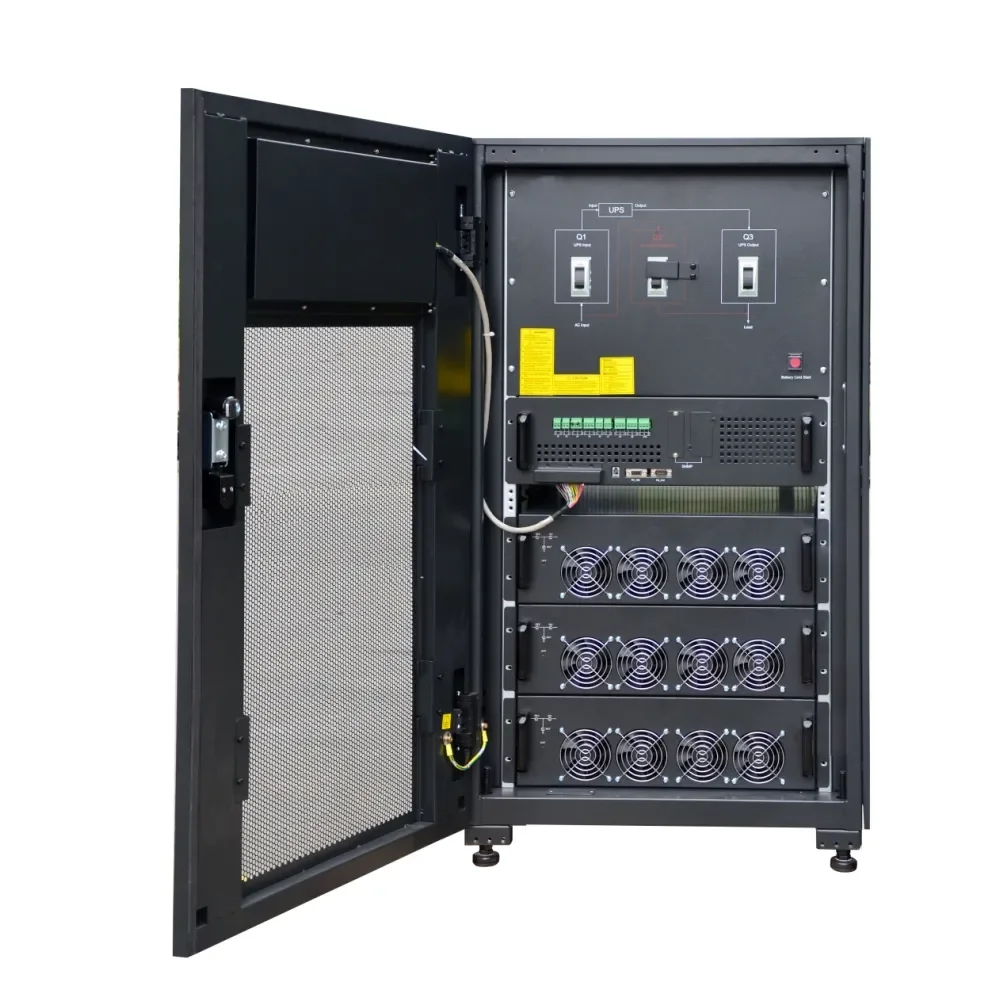 250KVA 250KW 600KW 1200KVA 380V 400V 415V Three Phase Modular Online UPS With Long Backup Time
