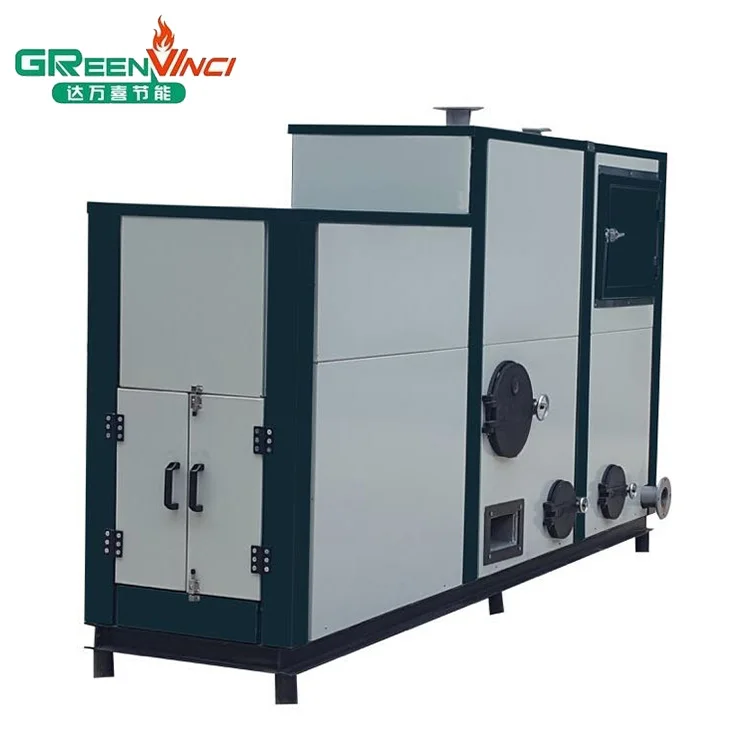 Greenvinci wholesale energy saving Atmospheric pressure automatic small wood pellet winter hot water boiler for bath house