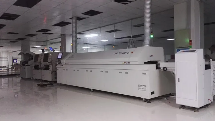 Large Eight Temperature Zone F8-1200 Lead-Free Hot Air SMT Reflow Solder New Condition SMT Production Line Economically Priced