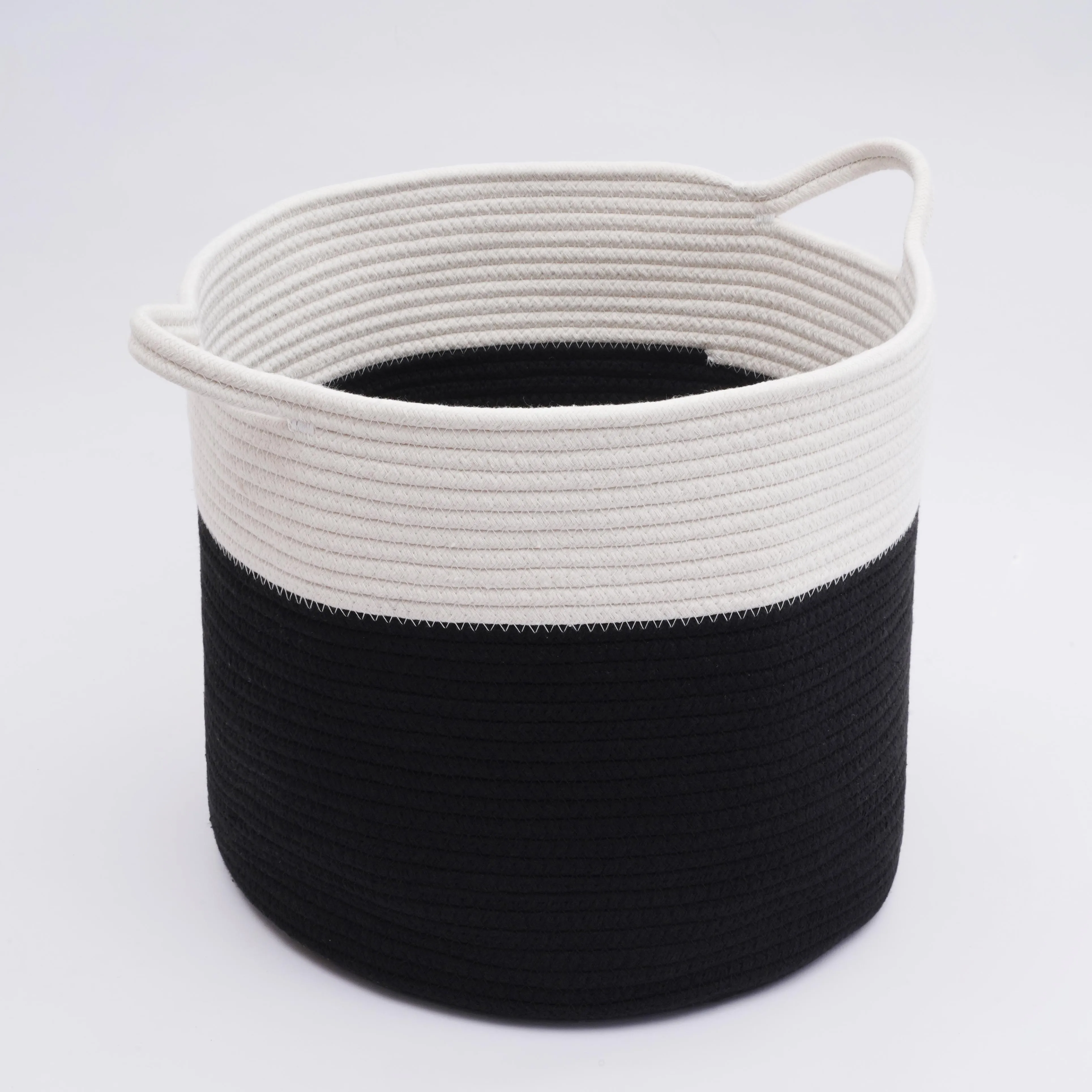 Wholesale New Design XXL Laundry Storage Clothes Toys Basket Large Size Cheap Cotton Rope Basket With Handles