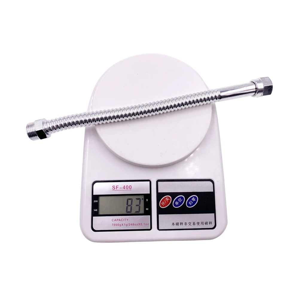 Wholesale Stainless Steel 304 Corrugated Hose F1/2 x M1/2 30cm Water Connection Hose Pipe