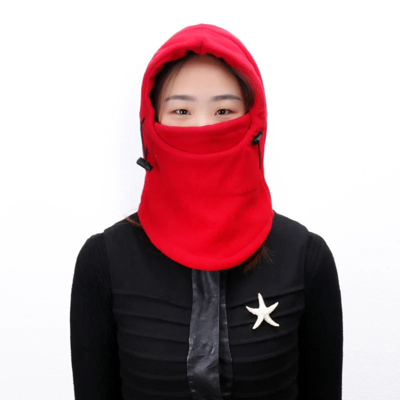 Balaclava Ski Fleece Fur Neck Warmer Helmet Liner Hood Winter Thermal Face Cover Hat Scarf For Snowboarding