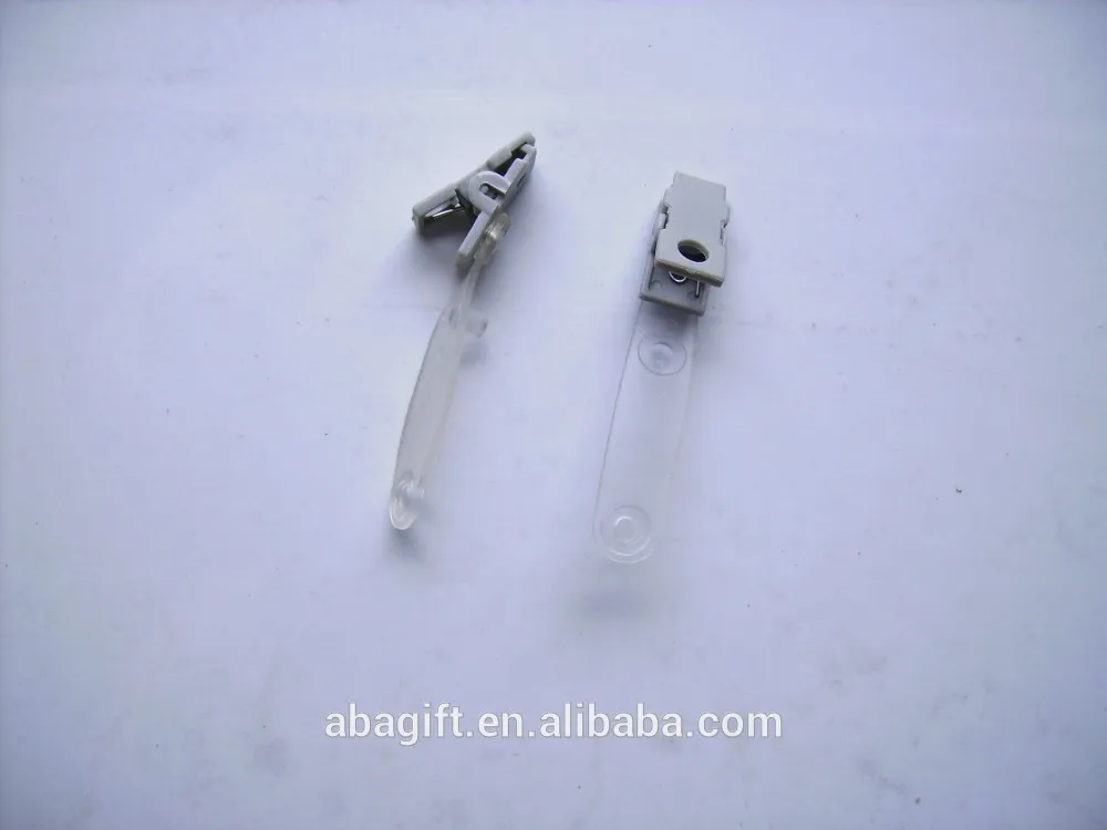 Plastic Crocodile id Badge Clips for ID Card name Badge Holders and Suspender Clip