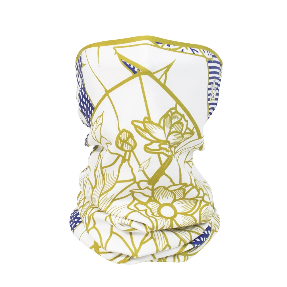 Milk Silk Seamless Bandana Scarf Two Sides Brushed Fabric Soft Neck Gaiter for Fishing Cycling Hiking Face Mask Gator Cover