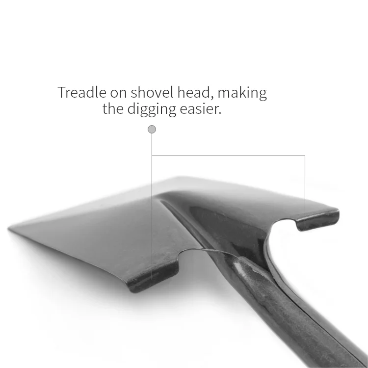 High Quality Carbon Steel Head Fiberglass D Handle Garden Tool Spade Farm Shovel and Spade