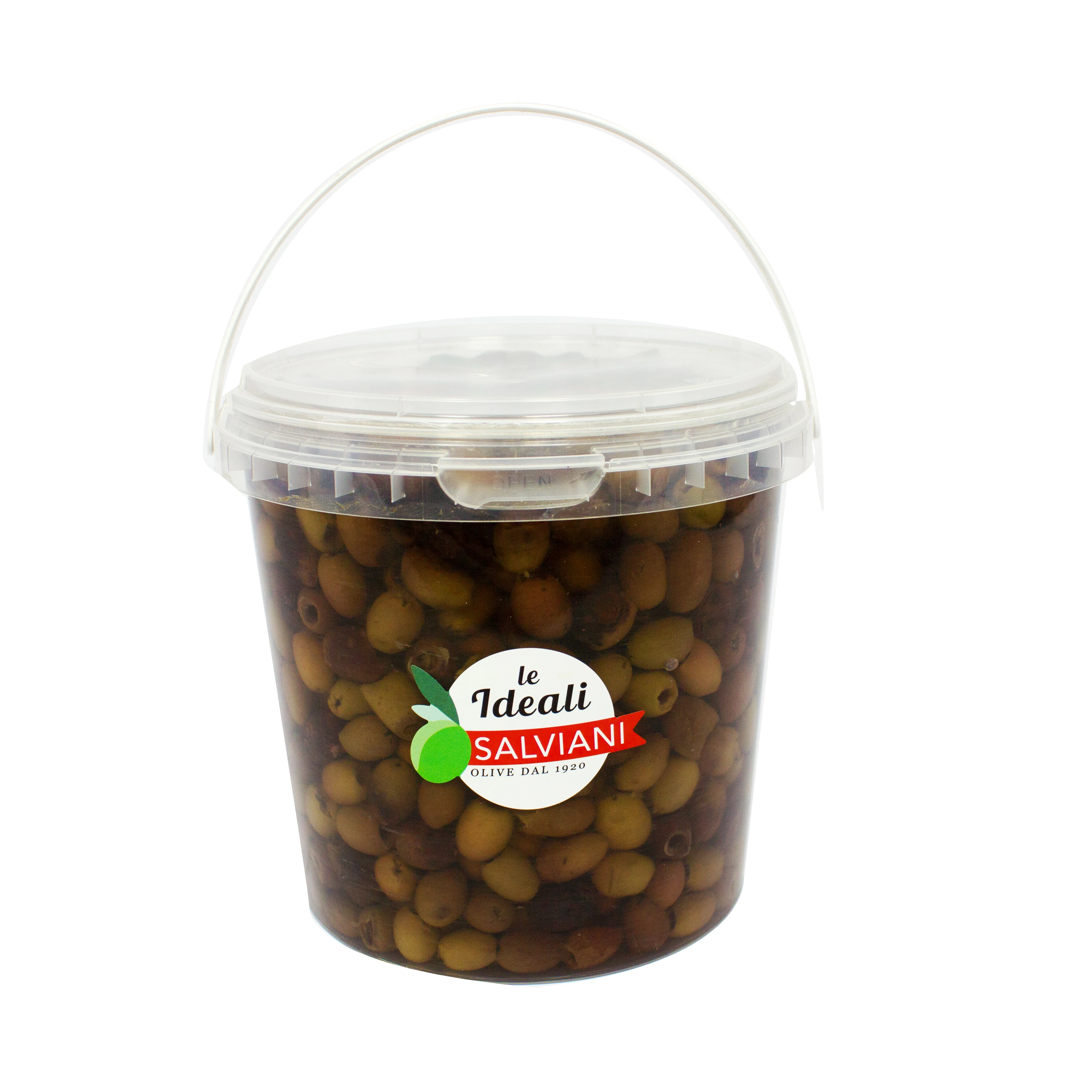 Pitted Leccino In Brine G.800 Original High Quality Popular Foods In Italy Olive Dish Manufacture