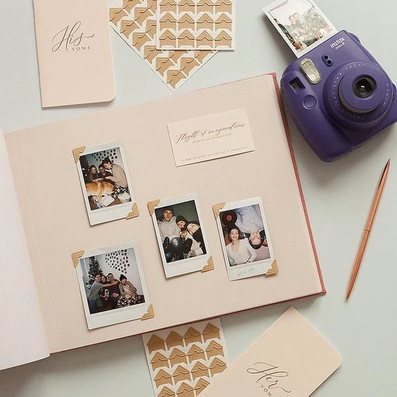 
12x12 250 GSM Paper Cardboard White Baby Scrap Book, Scrapbooking Cardstock Sets 