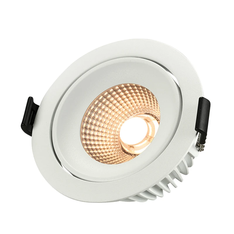 2022 CE RoHS Approved 2700K 3000K RGBW Dim to Warm Round cut-out 83 Aluminum Body Down Light COB Chip Recessed Led Downlight