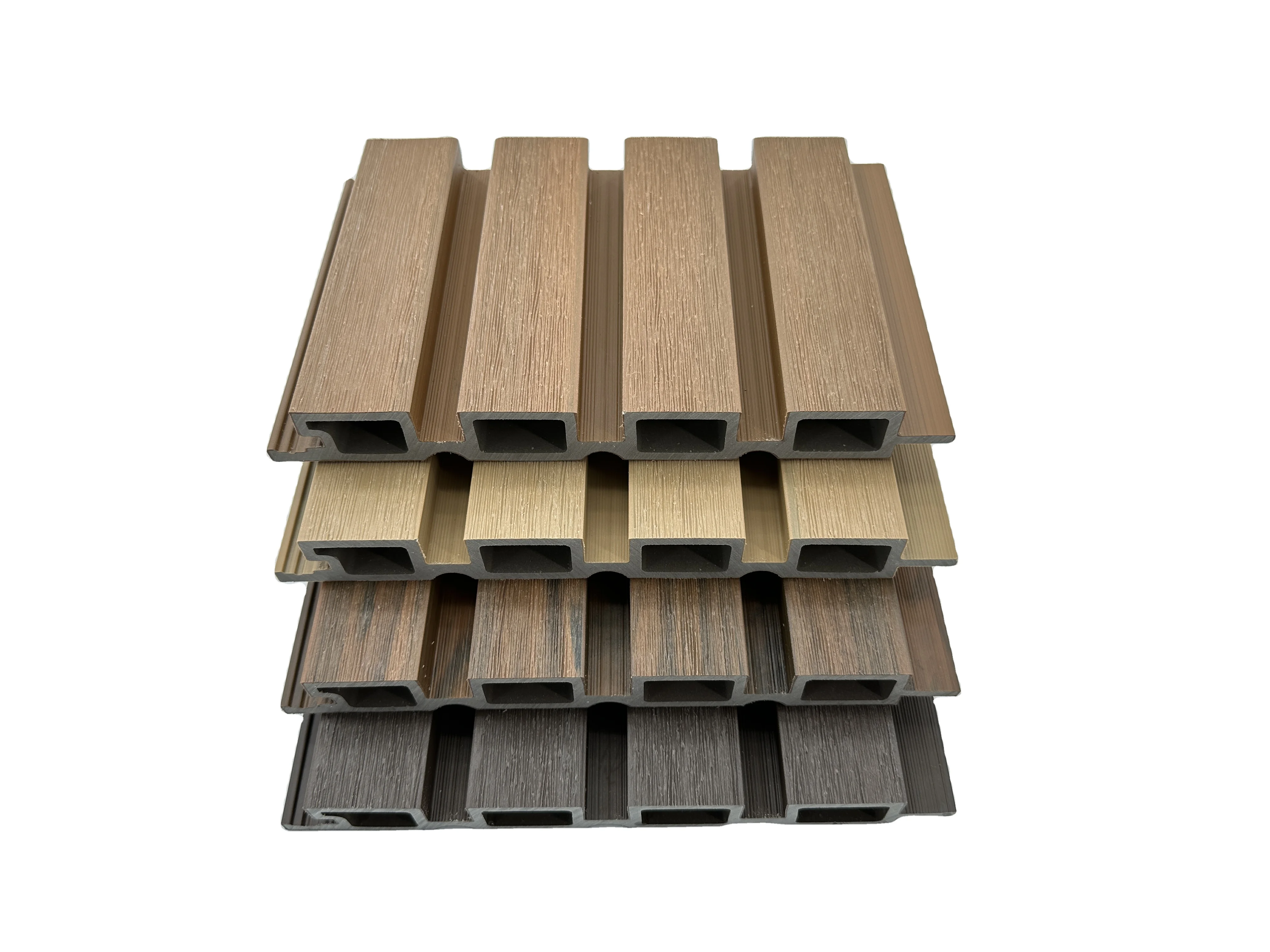 Outside co-extrusion wpc wall board building exterior decoration wood plastic composite cladding panel