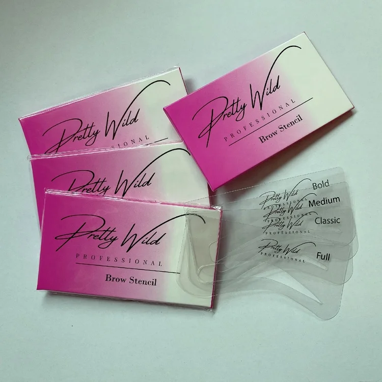 4Pcs Reusable Brow Stencils Template