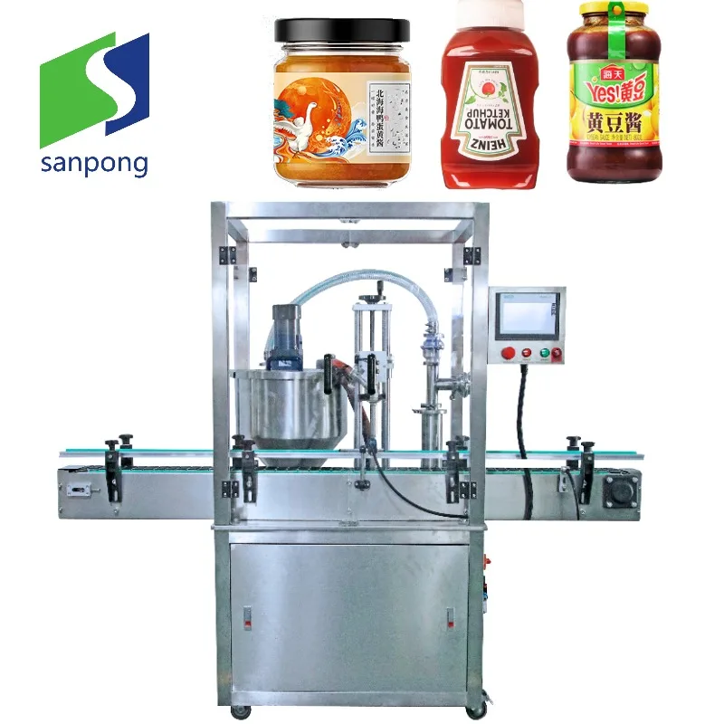 liquid filling machine single-heads with pump for oil/jam filling food factory production line milk honey coffee juice water