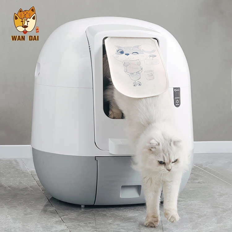 Large capacity fully enclosed intelligent cat litter box data gravity sensing cat toilet box auto smart self cleaning litter