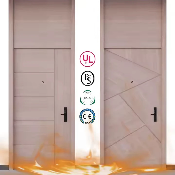 Modern Hotel Guest Room Internal Doors Commercial Fire Rated Wooden Door Entrance Doors For Hotel And Apartment
