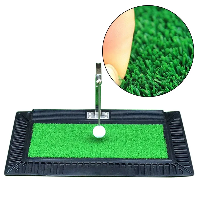 New arrival golf swing practice set with spinning ball swing trainer +hitting mat+rotation practice ball for indoor practice