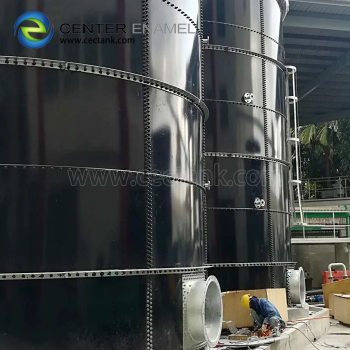 Пищевые отходы биогаза завод изготовленный из покрытой эмалью Болтовой
