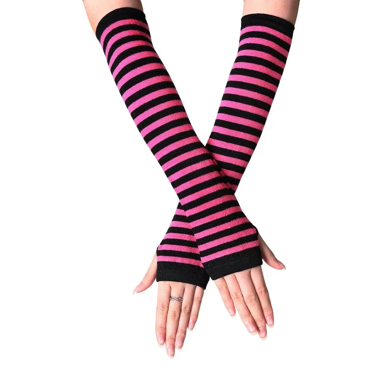 Wholesale Popular Korean Style Autumn and Winter Cute Knitted Fingerless Half Finger Wrist Sleeve Fashion Mittens