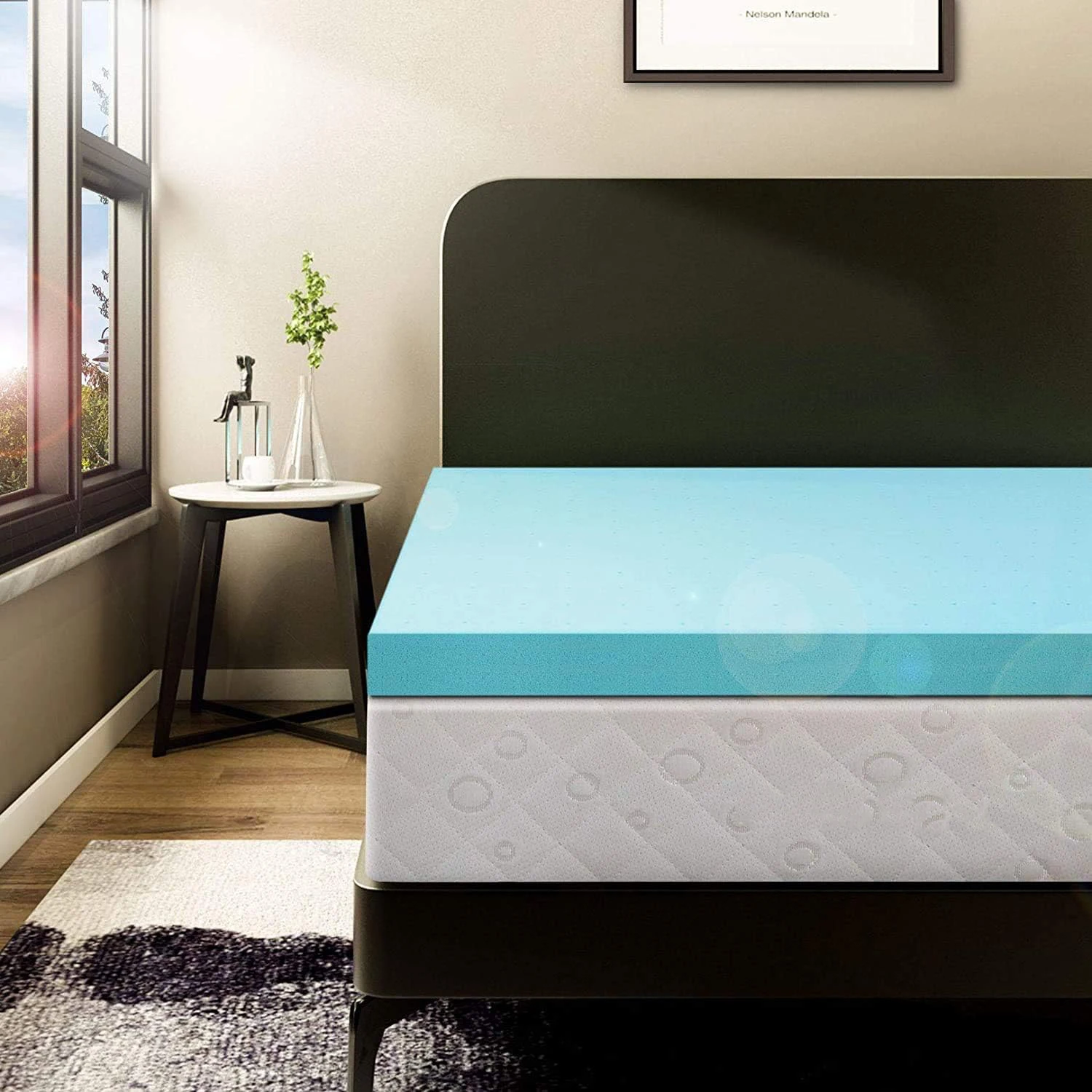 3 Inch Gel Infused Memory Foam Twin XL Mattress Topper Ventilated Breathable Extra Long Single Bed Toppers College Dorms