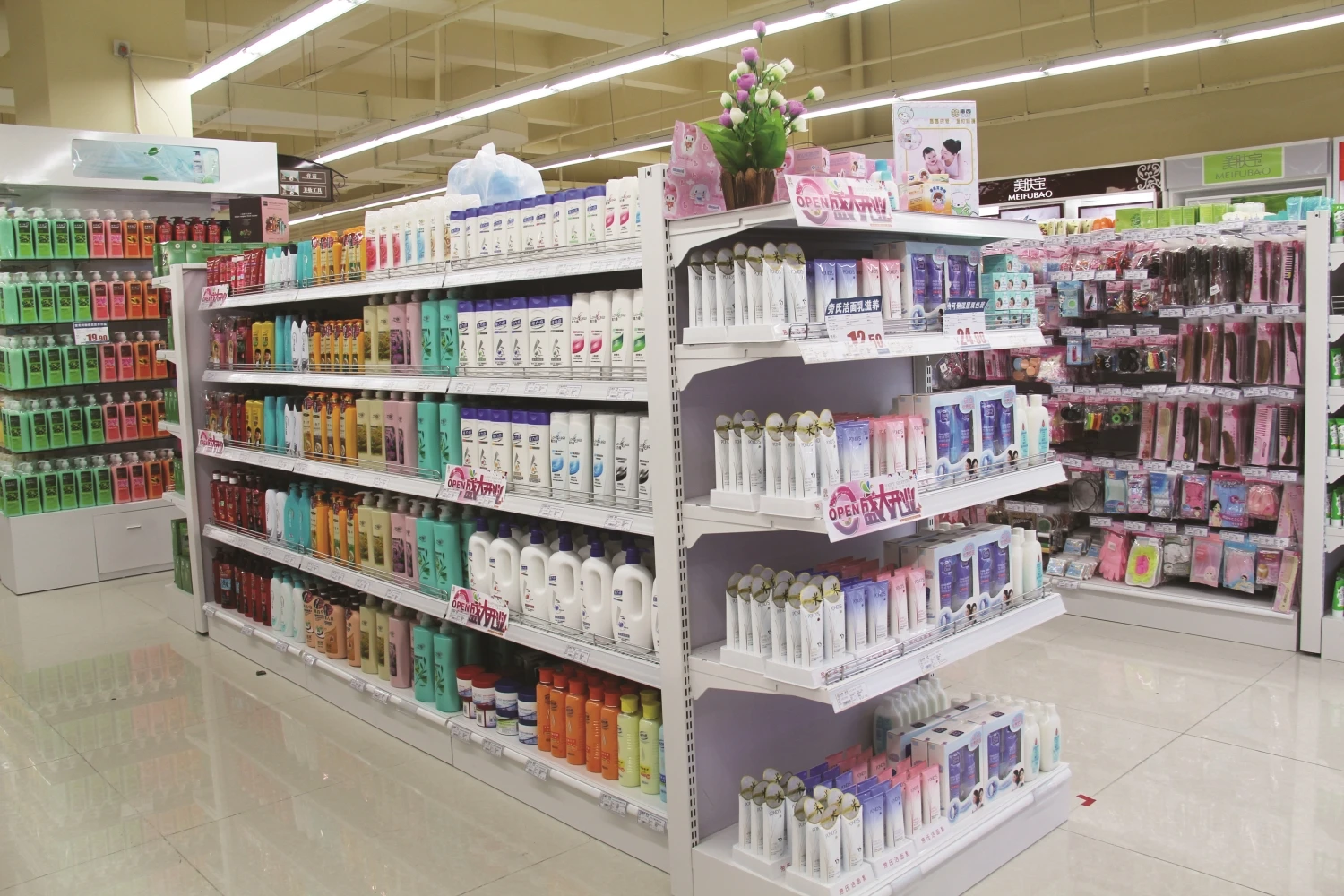 XINDE High quality 5 Lays Metal Wire Basket Candy Potato Chip Rack Snacks Display Stand for Market