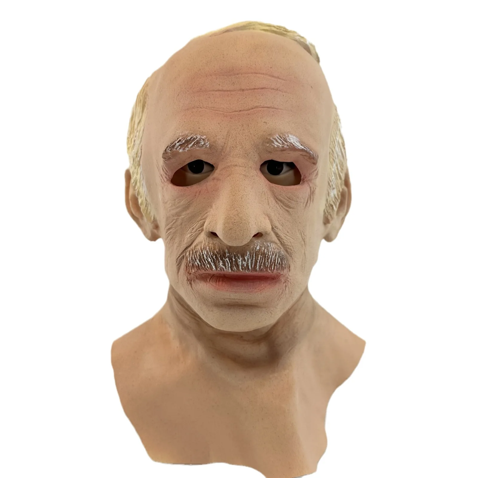 Old Man Mask Realistic Latex Masks Wrinkle Face  Scary Full Head Halloween Mask Cosplay Party