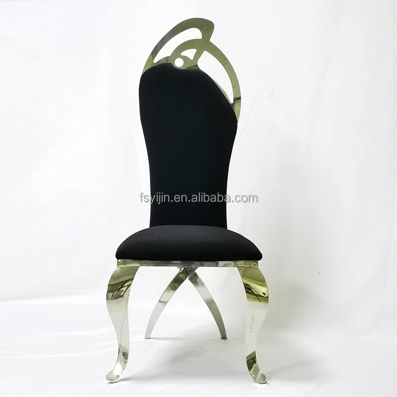 Wholesale Stainless Steel Luxury Royal Wedding Banquet Chairs