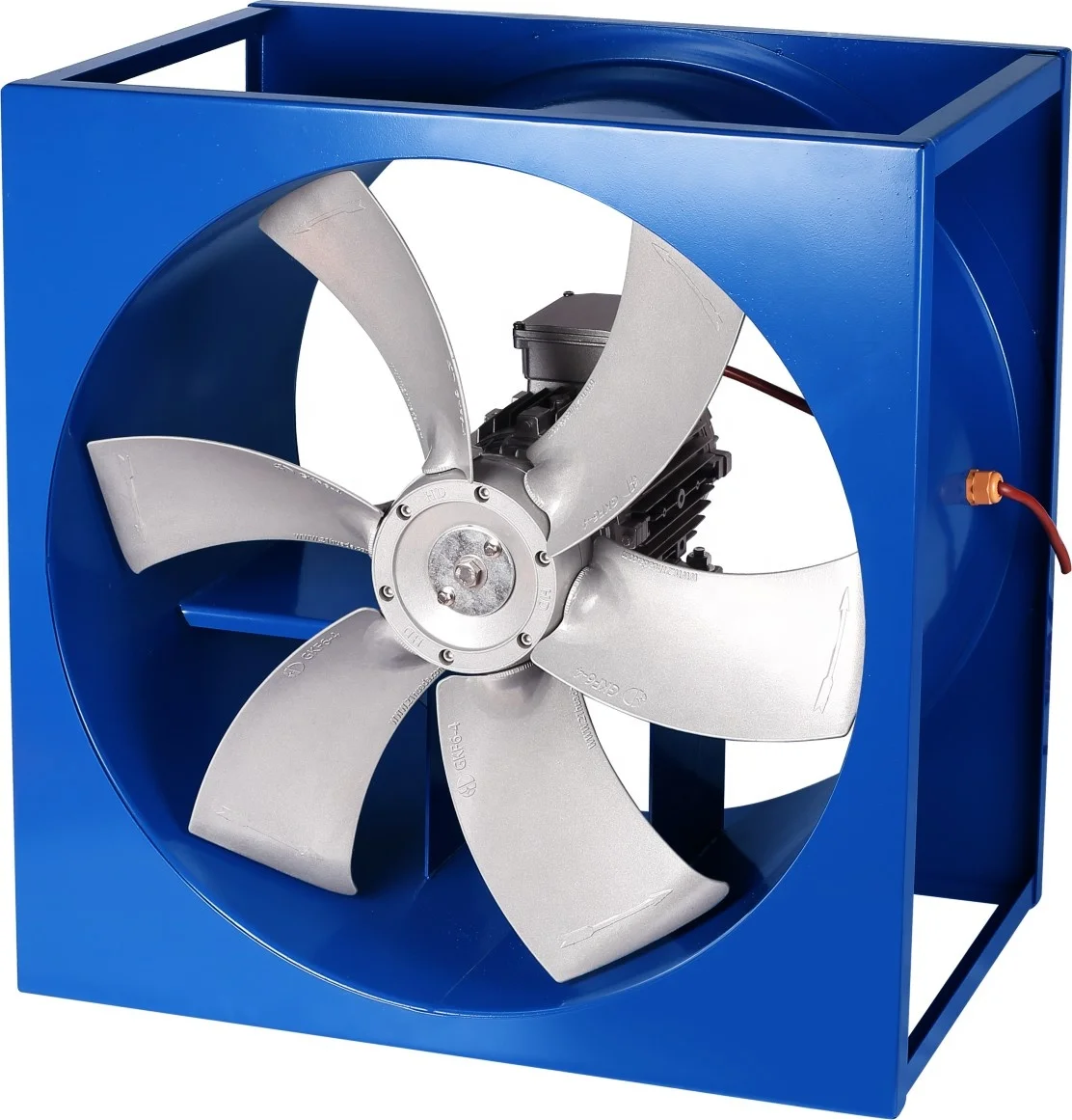 High temperature aluminum blades axial ventilation fan