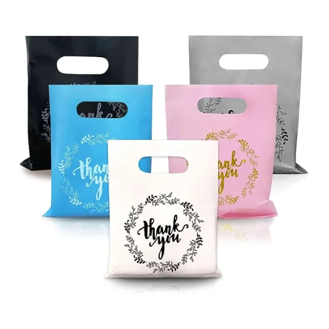 Customized Logo Pink Shop Shopping Packaging Bag Foldable Carry Bag