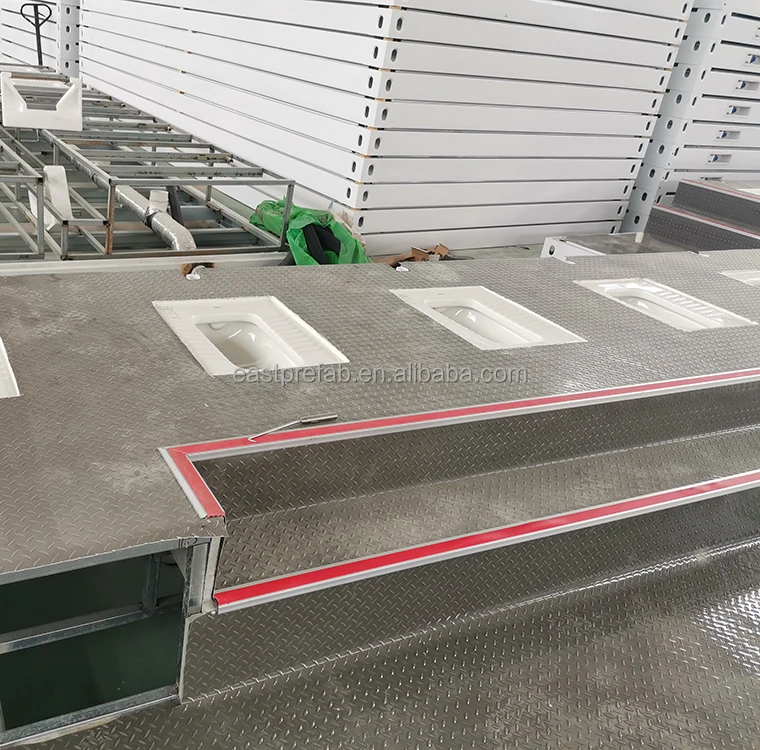 20ft Modular Portable Public Toilet Container Toilet Luxury Modern for Street Prefabricated House Ready to Use