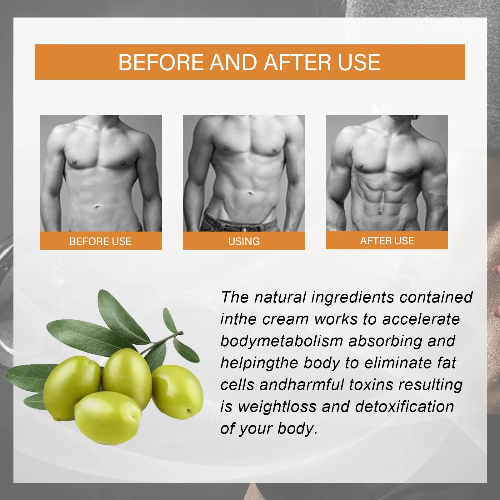 50g belly fat burner sweat enhancer toxins eliminating skin firming body slimming fat burning cream wholesale No reviews yet
