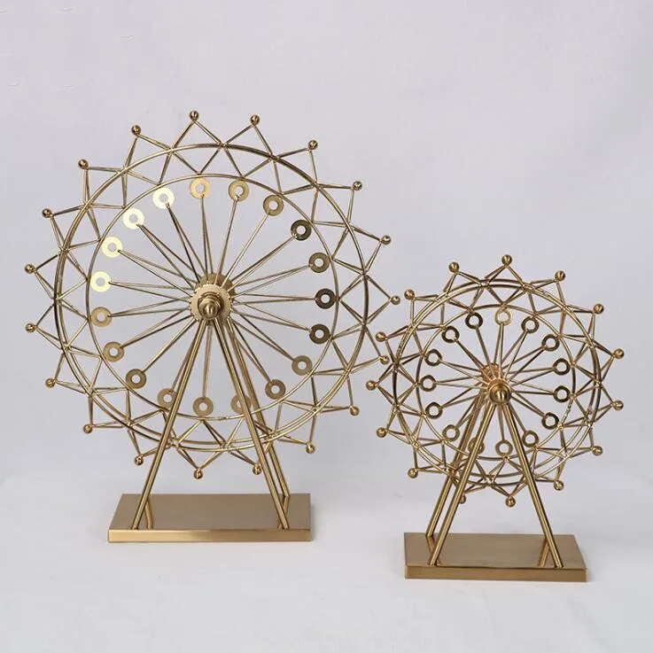 Ferris wheel Ornaments  marble iron crafts home decor luxury table Decoration  decor crafts great gifts Coffee Table Centerpiece