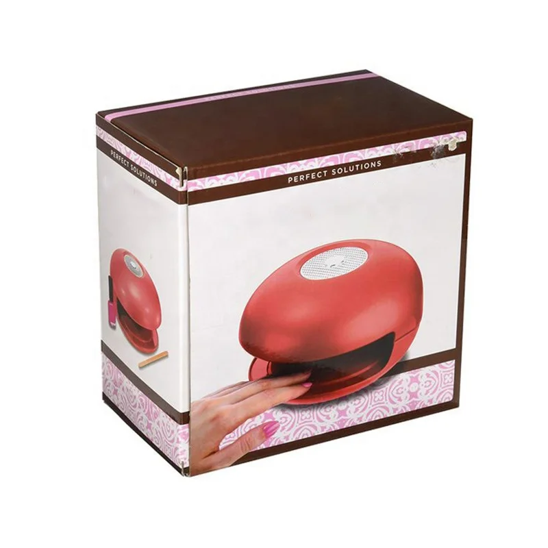 Nail Phototherapy Machine Packaging Boxes Cosmetic Nail beauty packing custom retail automatic lock bottom color boxes
