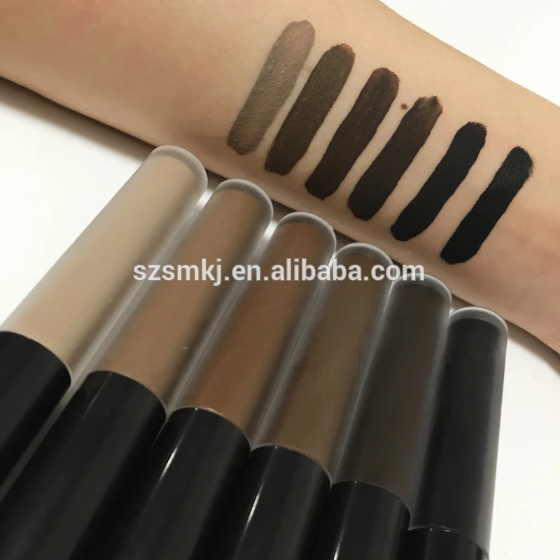 
Natural Double-color Black Brown Waterproof Henna Eyebrow Tint Gel Long Lasting Pigments Eye Brow Brush Sets 