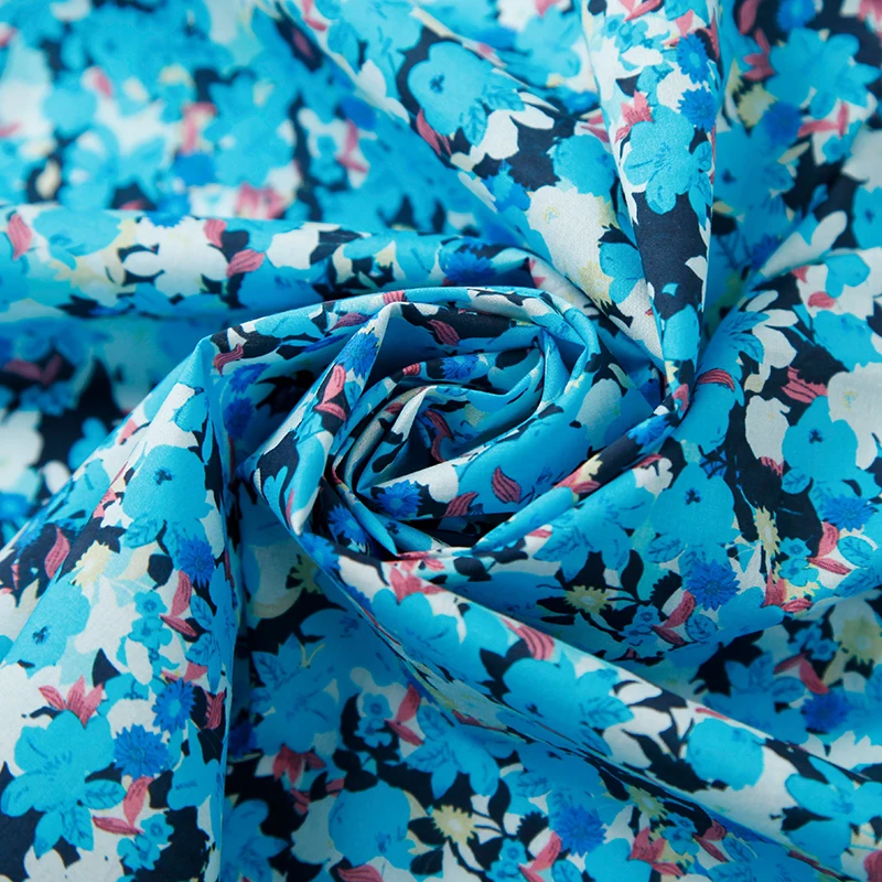 Wholesale 100% Cotton Poplin Digital Print Custom Print Fabric For Garment Dress household