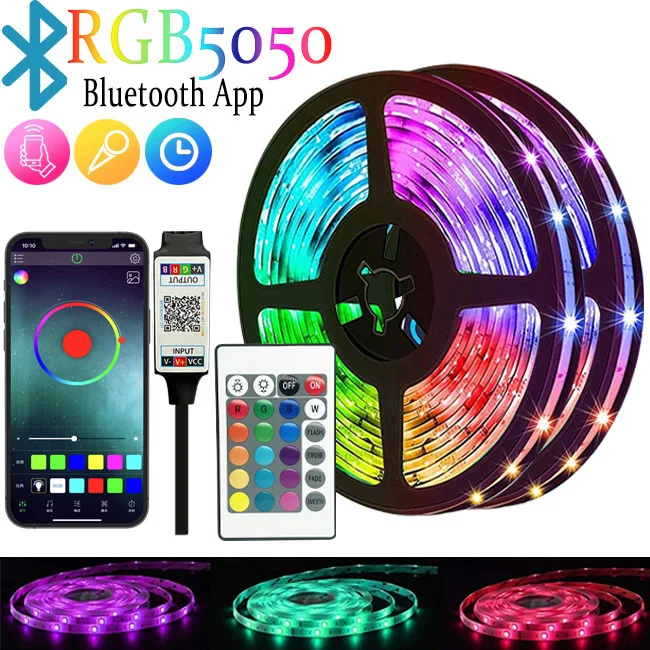 5M Party Decoration Outdoor APP Control Color Changing Smart USB Dream Color LED String Festive Ambient Lights Christmas Light