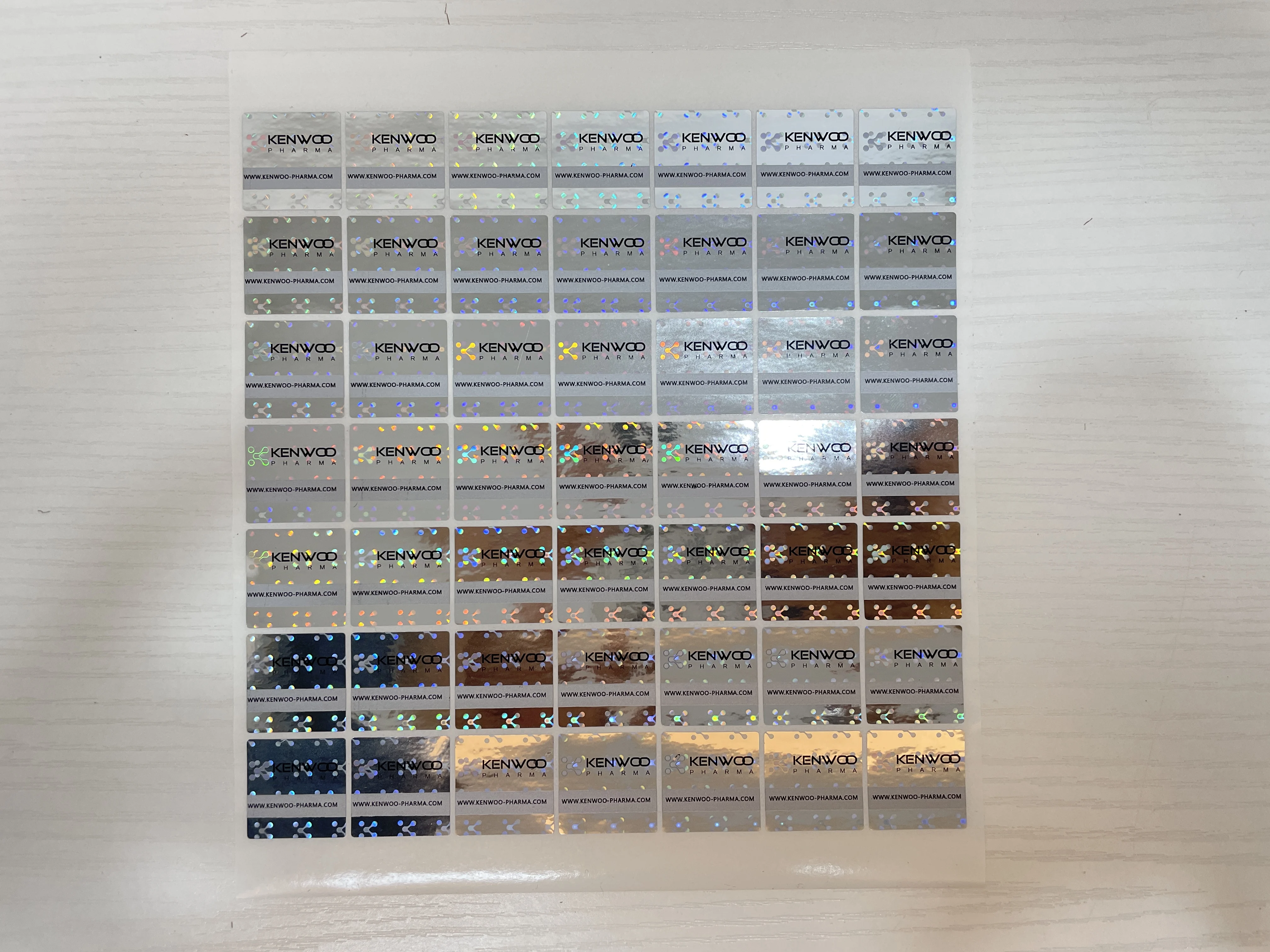 Custom Anti-fake Hologram Sticker Authenticity Security Sequence Codes and Floating Patterns Logo Label